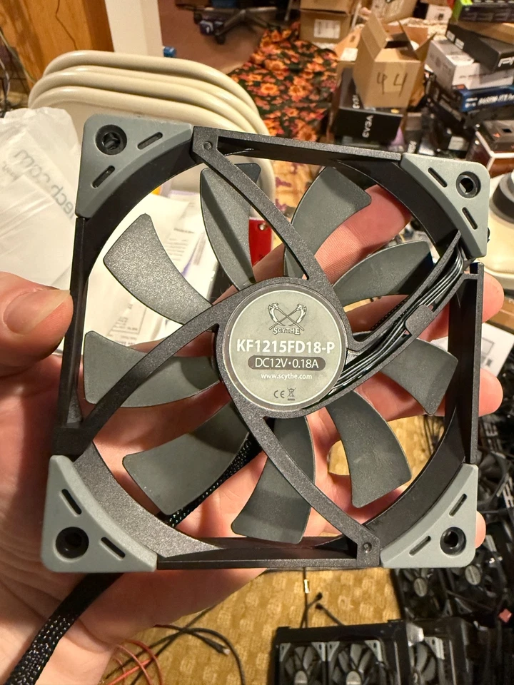 Scythe Kaze Flex 120mm Slim Fan, PWM 300-1800RPM, Quiet Case/CPU Cooler Fan - Image 1 of 2