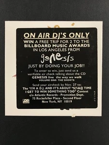 1992 Genesis: Never A Time Single (w/Invisible Touch Live) CD Near Mint w/Sleeve - Picture 1 of 3