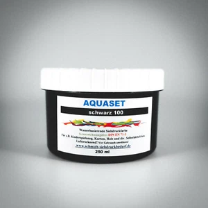 250ml SICO AQUASET 100 schwarz | Siebdruck | Farbe der Zukunft | DIN EN 71-3 - Bild 1 von 1