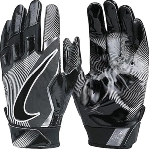 NEW NIKE VAPOR JET 4 HIGH SPEED SKILL GLOVES ADULT BLK/METALLIC SILVER MEDIUM - Picture 1 of 1