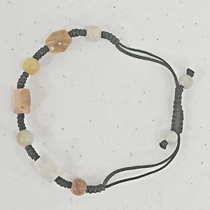 Jade Bracelet Handmade Natural Adjustable Real Crystal Healing Chakra Green New - Picture 1 of 14