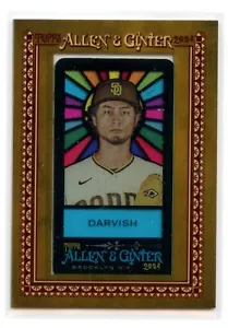 2024 Topps Allen & Ginter Yu Darvish #5 Framed Stained Glass Mini SSP Padres - Bild 1 von 2