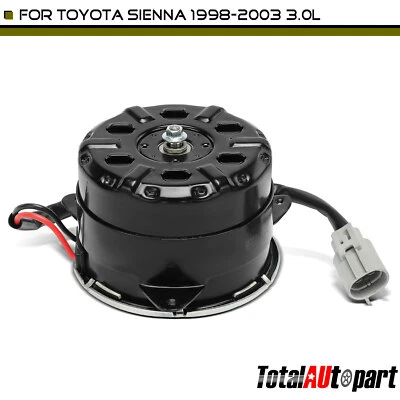 Motor de refrigeración del ventilador del radiador para Toyota Sienna 1998-2003 cubierta marcada T1 o T2 Foto 1 de 4