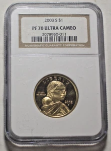 2003-S SACAGAWEA $1 NGC PF 70UCAM GEM - Picture 1 of 2