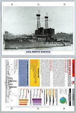 USS North Dakota - 1909 - Capital Ships - Atlas Warships Maxi Card