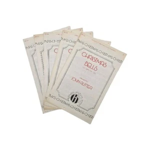 Lot of 5 SATB Christmas Bells 1979 Choir Sheet Music John Rutter Norwegian Folk - Picture 1 of 8