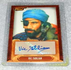 INDIANA JONES FIRMADO VIC TABLIAN MONKEY MAN ACTOR TOPPS AUTÓGRAFO HERENCIA - Imagen 1 de 3