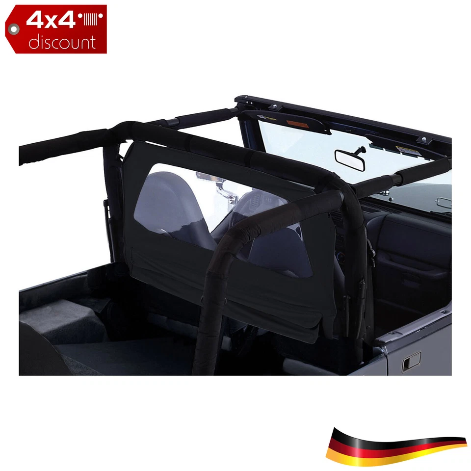 Pare-brise Denim noir Jeep Wrangler JK 2007+ - Photo 1/1