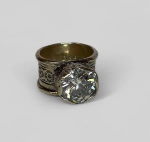 Silpada Sterling 925 Silver Queen for a Day CZ Ring R2208 Sz 7.5 - Picture 1 of 8