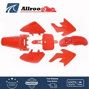 Plastic Fender Fairing Kit For Honda XR50 SDG CRF50 SSR107 125 Dirt Bike Red - Picture 1 of 13