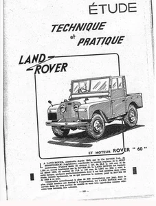 MANUEL REVUE RÉPARATION AUTO PDF LAND ROVER ET MOTEUR ROVER 60 - Picture 1 of 1