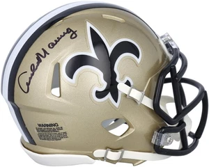 Archie Manning New Orleans Saints Signed 1976-1999 Throwback Logo Mini Helmet - Picture 1 of 3