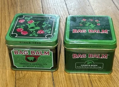 Vermont's Original Bolsa Bálsamo 8 OZ Estaño Udder Crema Manos + Crema Corporal * 2 piezas Foto 1 de 4