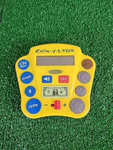 Vintage 1998 Coin-U-Lator Handheld Electronic Toy Coin Calculator WORKS - Picture 1 of 4