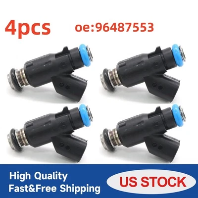 4Pcs New Fuel Injector For Chevrolet Aveo 2007-2017 & Aveo5 2007 2008 1.6L L4 US - Изображение 1 из 4