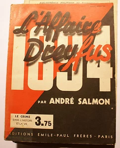 DREYFUS / L AFFAIRE / ANDRE SALMON / ED EMILE PAUL / 1934 - Bild 1 von 1