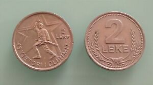 Albania Coins 1989 2X  2 Lek Two Variants One Rare In Good Condition USED