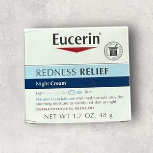 1 x Eucerin Redness Relief Night Cream Natural Licochalcone Soothing 1.7oz - Picture 1 of 6