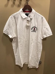 Camisa polo con logotipo de algodón suave rara, vintage Abercrombie & Fitch XL nueva con etiquetas - Imagen 1 de 9