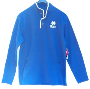 Notre Dame Pullover blau Hoodie Pulli Fighting Irish Colosseum Large 3 Button - Bild 1 von 5