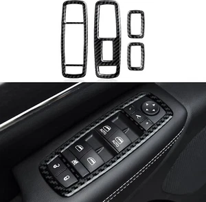 Real Carbon Fiber Window Control Switch Cover #B Fits11-24 Durango Grand Cheroke - Bild 1 von 9