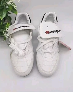 MacGregor Golfschuhe Gr. 8 mit Stollen. Weiße Farbe. Neu mit Etikett - Bild 1 von 10