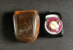 Medidor de luz soviético vintage Leningrado 2 medidor de exposición en estuche URSS soviética - Imagen 1 de 12