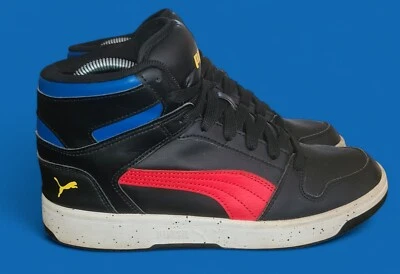 Zapatos de baloncesto Puma Rebound Layup 381413-01 negros rojos azules juveniles talla 6,5 Foto 1 de 4