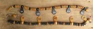 Vintage 72" Holz Billard/Pool/Snooker hängende Punkte halten Perlen - Bild 1 von 18