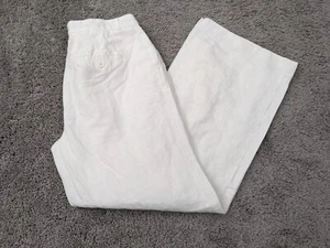 Liz Claiborne Kylie Pants Womens 8 Wide Leg White Midrise Casual - Picture 1 of 12