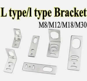 Proximity Sensors Switch Support l/L Shape Bracket Mount For M8/M12/M18/M30 - Picture 1 of 13