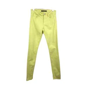 Joe's Women's Skinny Visionnaire Jeans Yellow High Rise Cotton Stretch Sz W26 - Picture 1 of 15