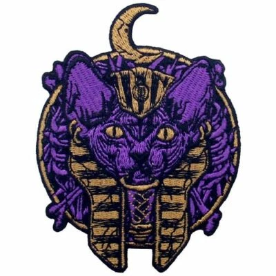 Embroidered Patches Iron On Sew Patch Badges appliques transfers Egypt Anubis - Image 1 of 4