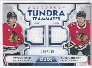 2019-20 Artifacts Tundra Teammates Duo Materials #T2CHI Kane/DeBrincat #116/199