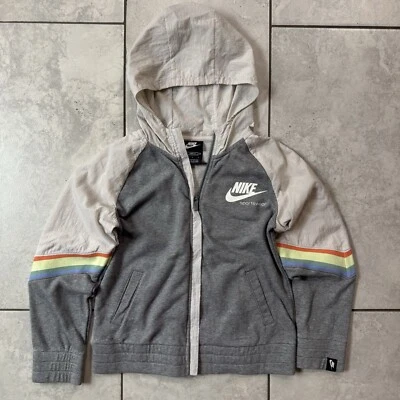 Nike Sportswear Heritage Girls Size L Zip Hoodie Jacket Large Hooded Loose Fit - Image 1 of 4