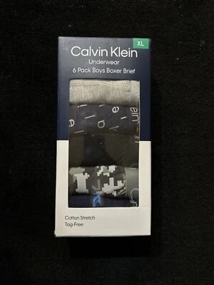Calvin Klein Boys 6 Pack Boxer Brief Size - X- Large - Image 1 of 4