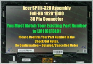 Acer Spin 1 SP111-32N N17H2 Touch LCD screen Assembly 6M.GRMN8.001 Bezel - Bild 1 von 4