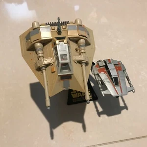 Star Wars Micro Machines Action Fleet REBEL SNOWSPEEDER 1995. with small concept - Picture 1 of 4
