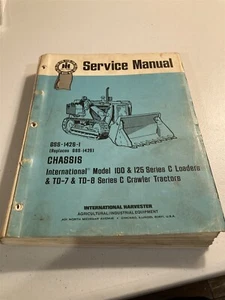 1973 Service Manual, International model 100 & 125 series C loaders, GSS-1426-1 - Picture 1 of 5