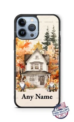 Gnomes Home in the Woods Fall Season Phone Case For iPhone Samsung Google - Image 1 of 4