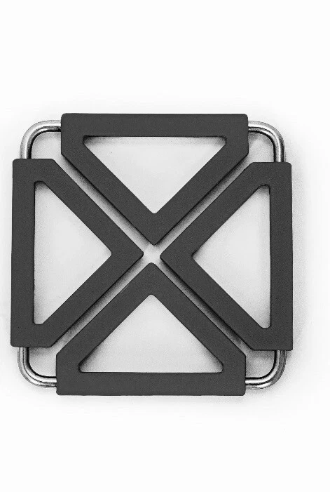 Mainstays Stainless Steel Silicone Trivet Flips&Folds for Multiple Uses.