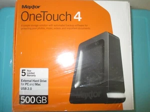 NEW Maxtor OneTouch 4 320 GB USB 2.0 Desktop External Hard Drive For PC & Mac - Afbeelding 1 van 3