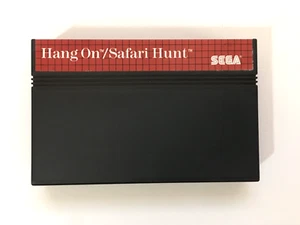 Cartucho Hang-On/Safari Hunt (Sega Master System, 1986) - Probado - Vendedor de EE. UU. - Imagen 1 de 4