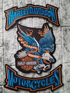 Rocker Patches + Harley-Style Eagle for Sewing - Free Shipping - Picture 1 of 8