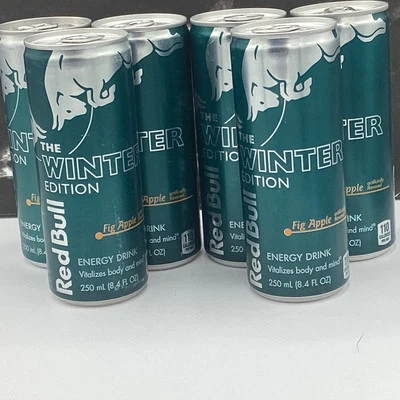 Lote De 6 Red Bull Edición Invierno Figura Manzana 8.4oz 2023 Fechas Foto 1 de 2