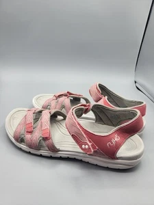 Ryka Savannah Adjustable Sport Sandals Womens Size 9.5 Orange White Gray Pink - Picture 1 of 5