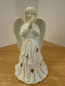 Engel Teelicht Kerzenhalter Potpourri Design 7,5" hoch - Top - Bild 1 von 7