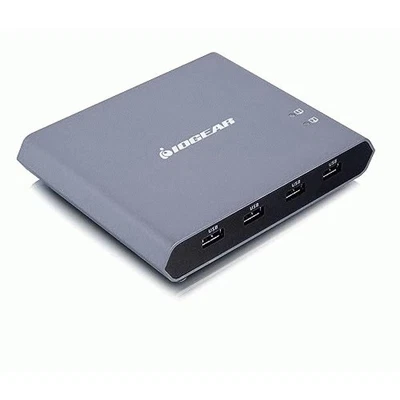 IOGEAR 2-Port 4K USB-C Desktop KVM with DisplayPort output and USB peripheral - Image 1 of 4