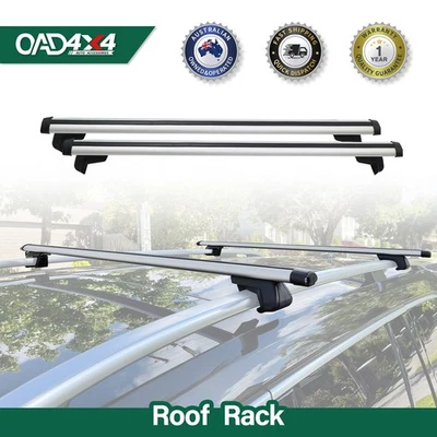 1 Pair Aluminum Cross Bar for KIA Grand Carnival 2006-2014 with Raised Roof Rail - image 1 of 4