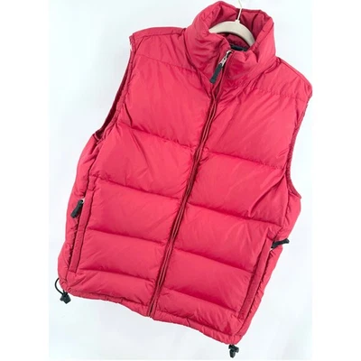 GAP Men's Size M Red Puffer Reversible Vest Down Fill Full Zip Pockets Outdoor - Image 1 of 4